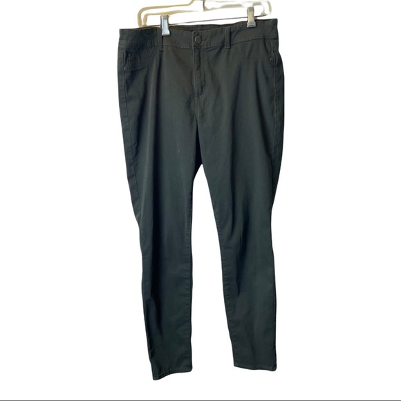 Jordache army green pants size 14 casual pants trousers skinny bottom - Picture 1 of 4